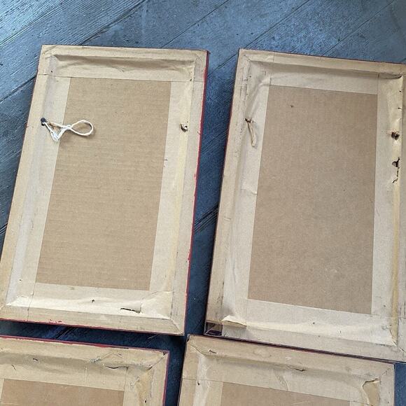 VTG MCM ArtPrint Baron Pictures Framed Harlequin 1950s New York 942 LotOf 4 Rare - Picture 8 of 12